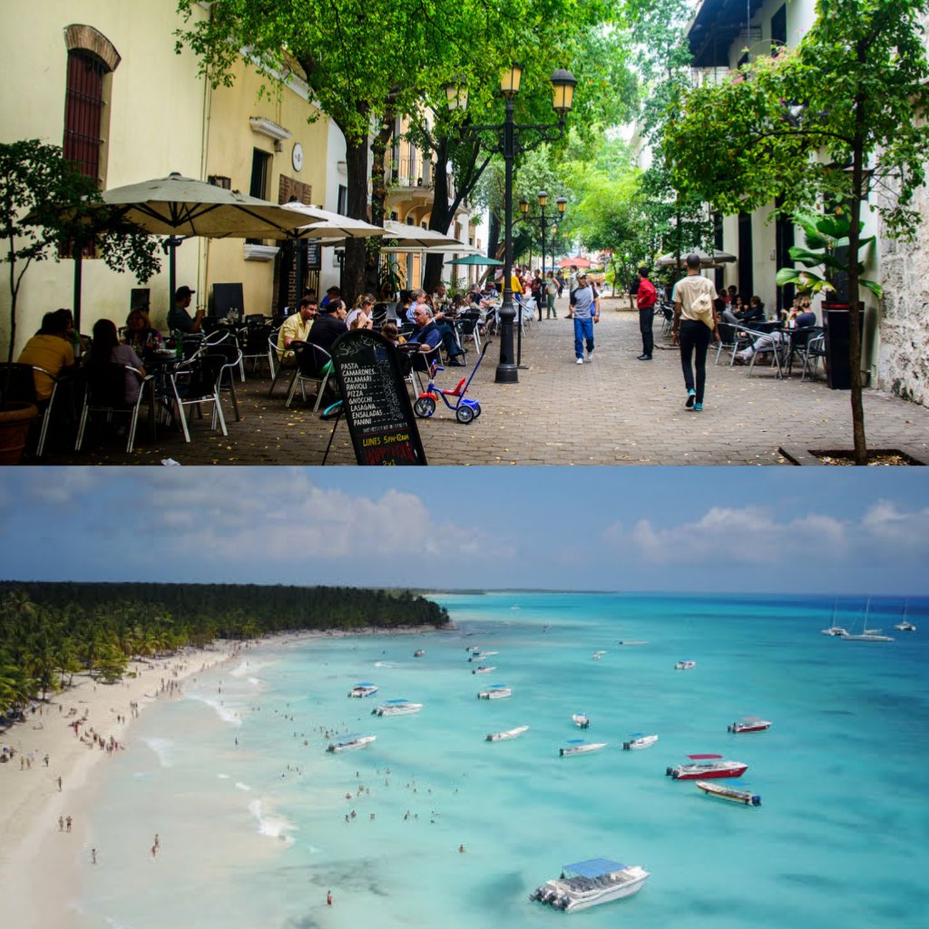 Foto panoramica de Zona Colinal en Santo Domingo e Isla Saona - tour Isla Saona