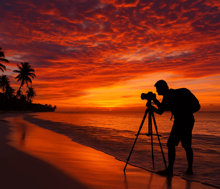 Fotografía profesional de playa caribeña con consejos para fotografiar islas tropicales