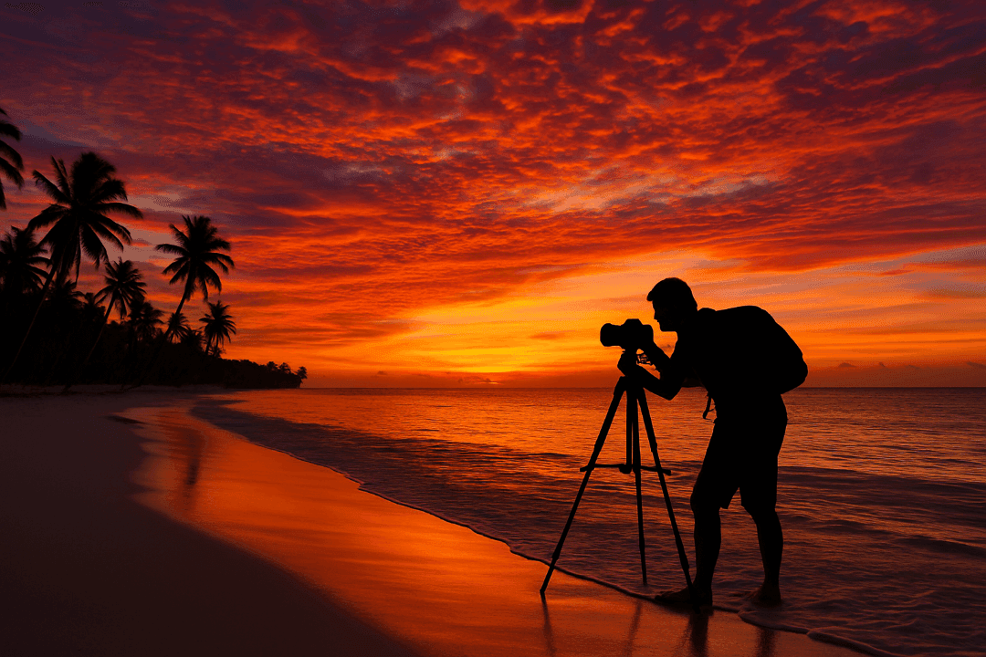 Fotografía profesional de playa caribeña con consejos para fotografiar islas tropicales