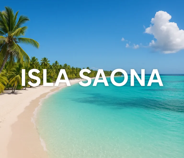 Vista panorámica de Isla Saona con clima perfecto para tours turísticos