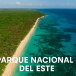 Vista aérea del Parque Nacional del Este República Dominicana ecosistemas