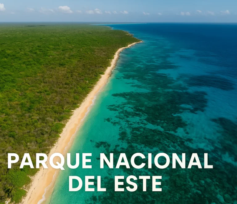 Vista aérea del Parque Nacional del Este República Dominicana ecosistemas