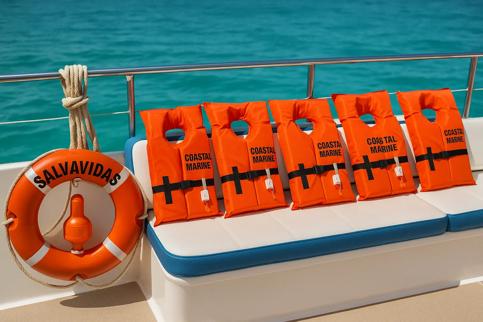 Chalecos salvavidas y equipos de seguridad obligatorios en embarcaciones turísticas República Dominicana