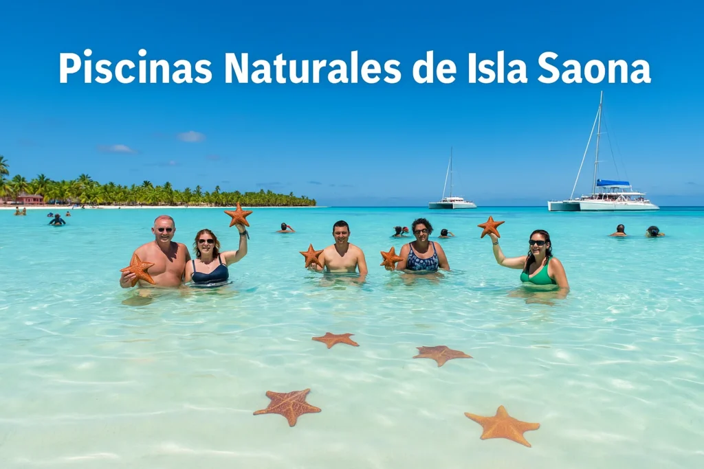 Piscinas naturales Isla Saona con estrellas de mar - tours desde Bayahibe República Dominicana