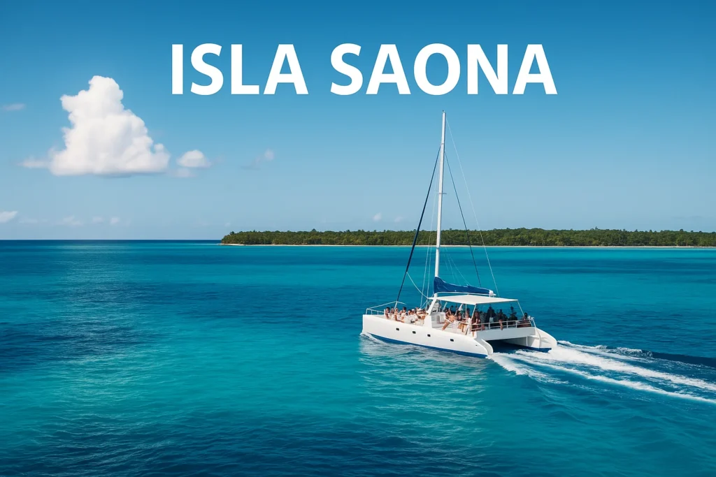 Tour excursión catamarán Isla Saona desde Bayahibe República Dominicana turismo Caribe aguas cristalinas
