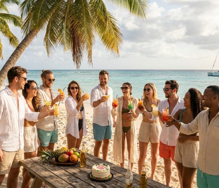 cumpleaños en Isla Saona
