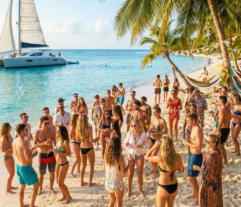 Fiesta en Isla Saona