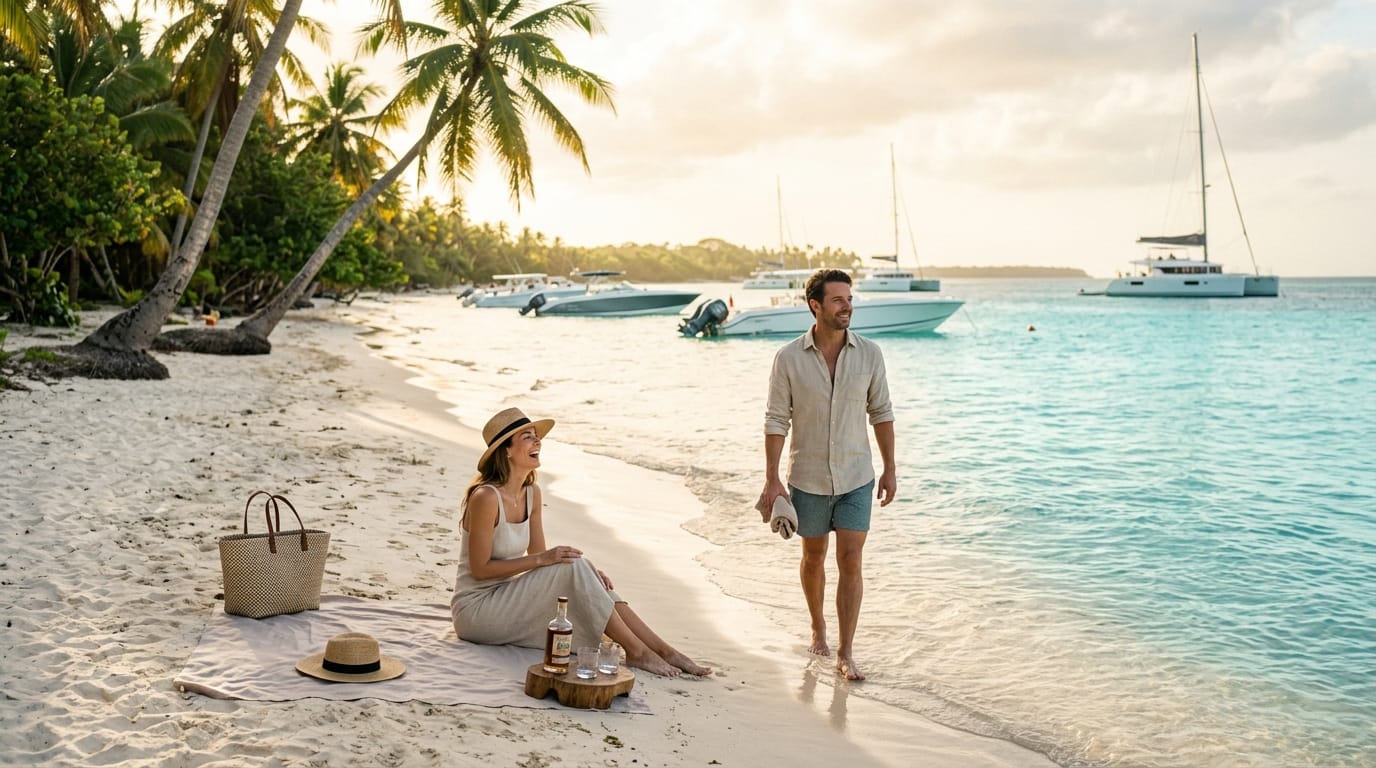 Saona Island beach day